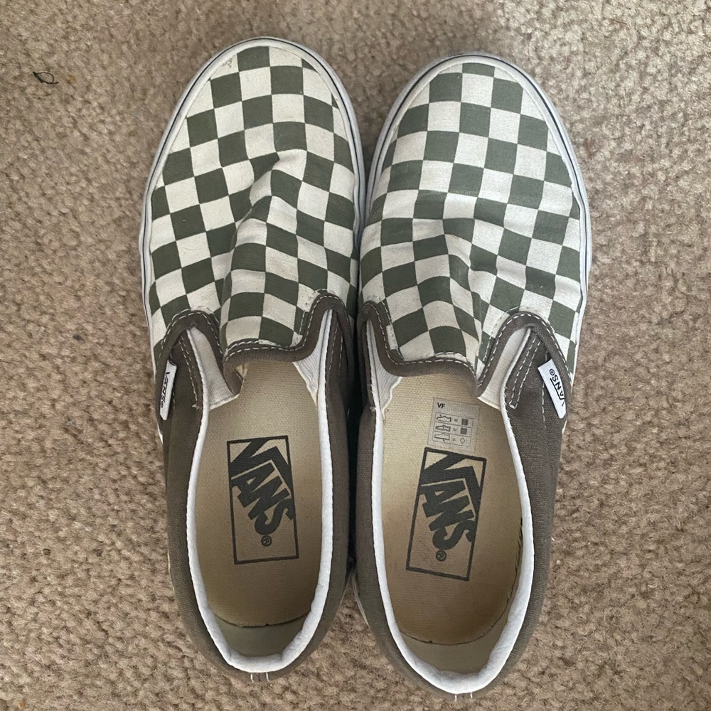 green checkered vans